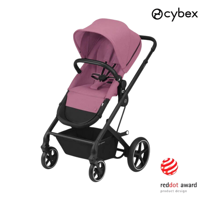 Cybex Balios S Lux Black (magnolia pink) <br> (konforlu bebek arabası)