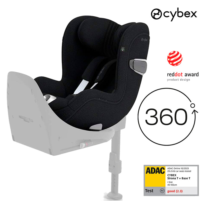 Cybex Sirona T isize PLUS (terletmeyen özel kumaş) (sephia black)<br> (360 derece dönen <br> Adac'lı isofix bebek oto koltuğu 0-18 kg)