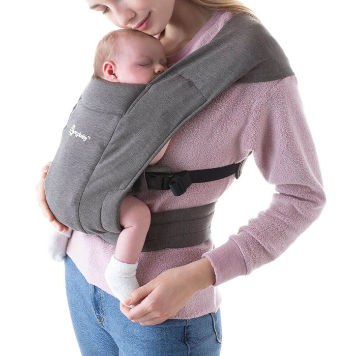 Ergobaby Embrace Soft Knit (heather grey) , 3 farklı taşıma pozisyonlu , 0-1 yaş yeni doğan kangurusu