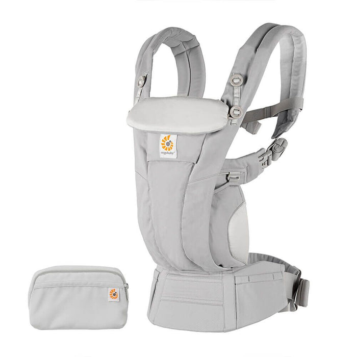 Ergobaby Omni Dream SoftTouch %100 Pamuklu (pearl grey), 4 farklı taşıma pozisyonlu ergonomik kanguru , 0-4 yaş yeni doğan ve küçük çoçuklar için