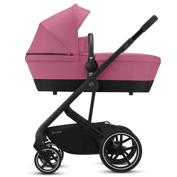 Cybex Balios S 2in1 Black (magnolia pink) <br> (konforlu bebek arabası)