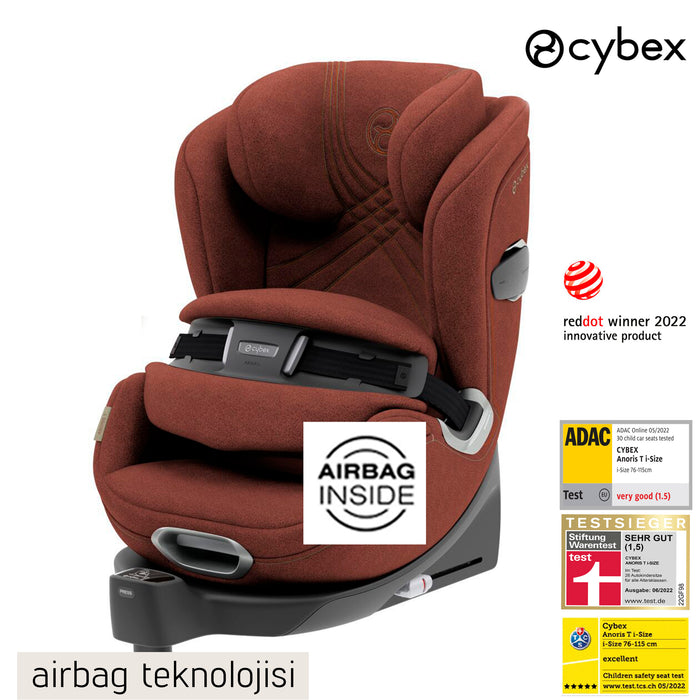 Cybex Anoris T isize (autumn gold)</br> Tüm zamanların en iyi Adac puanı</br>(Dünyanın ilk airbagli oto koltuğu) </br> 9-21 kg