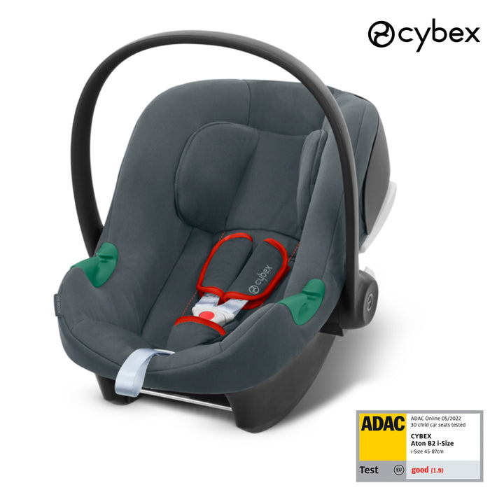 (15 kasım teslim) <br> Cybex Aton B2 isize (steel grey) <br> (Adac ödüllü bebek puset ana kucağı 0-13 kg)