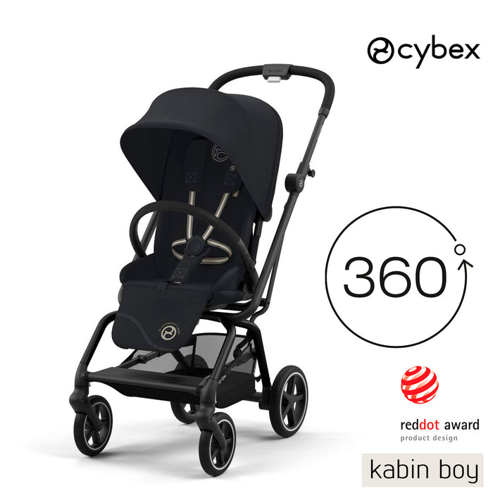 Cybex Eezy S Twist+2 (magic black) <br> (kabin boy 360 derece dönen bebek arabası)
