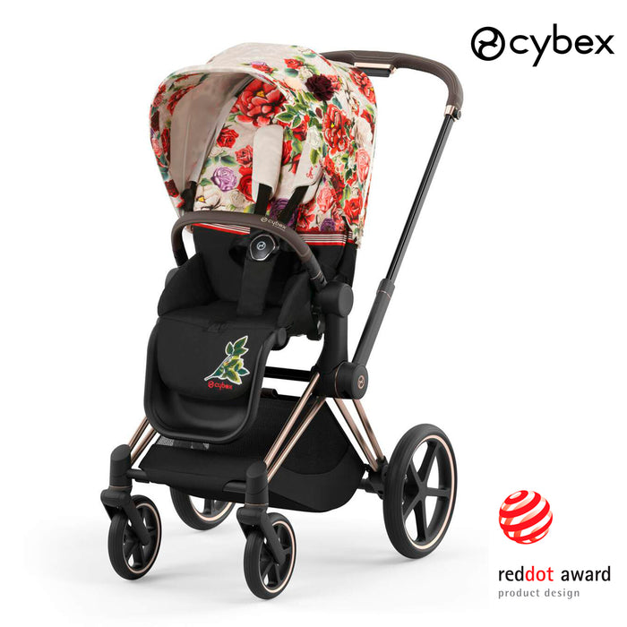 Cybex Priam (özel seri Spring Blossom light) <br> (ikonik lüks bebek arabası)