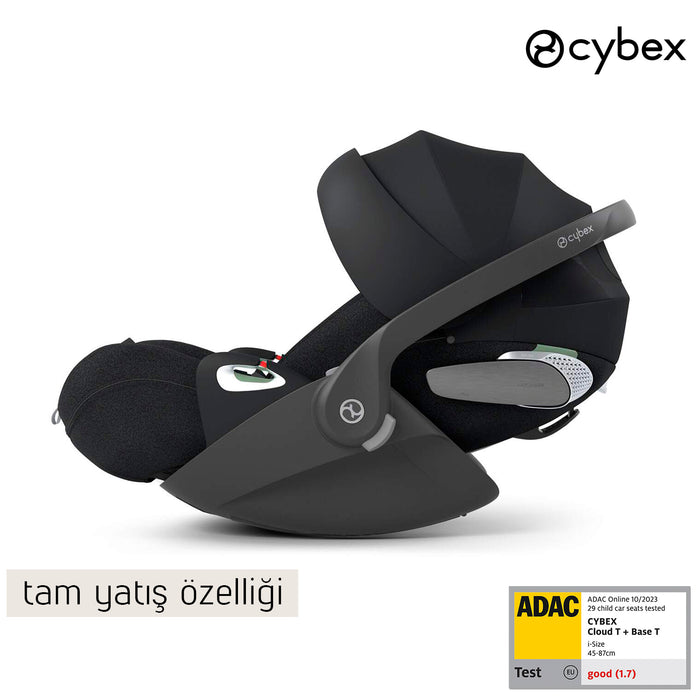 (15 Ekim teslim) <br>Cybex Cloud T isize (sephia black)<br> (Adac ödüllü tam yatışlı bebek puset ana kucağı 0-13 kg)