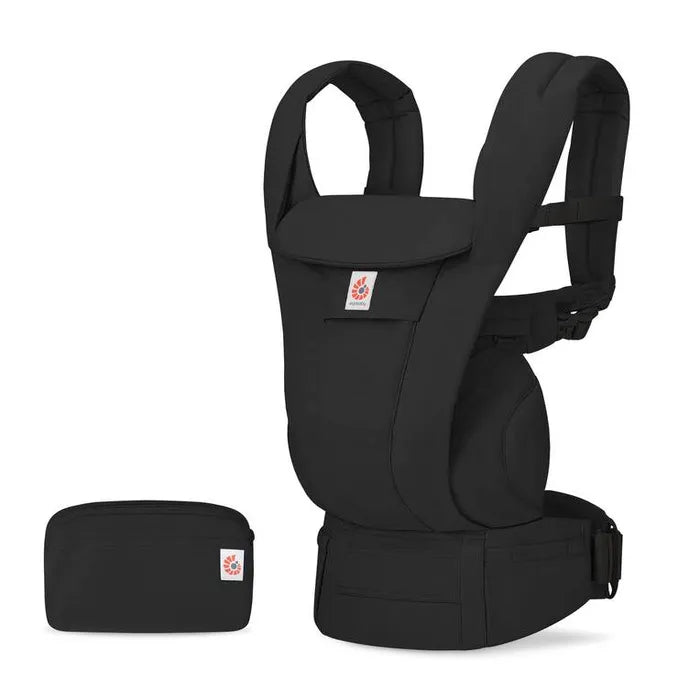 Ergobaby Omni Deluxe Soft Touch %100 Pamuklu (onyx black) , 4 farklı taşıma pozisyonlu ergonomik kanguru , 0-4 yaş yeni doğan ve küçük çocuklar için
