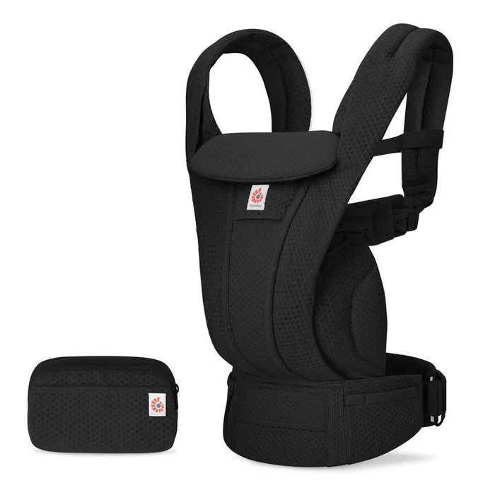 Ergobaby Omni Deluxe Mesh (onyx black) , 4 farklı taşıma pozisyonlu ergonomik kanguru , 0-4 yaş yeni doğan ve küçük çocuklar için