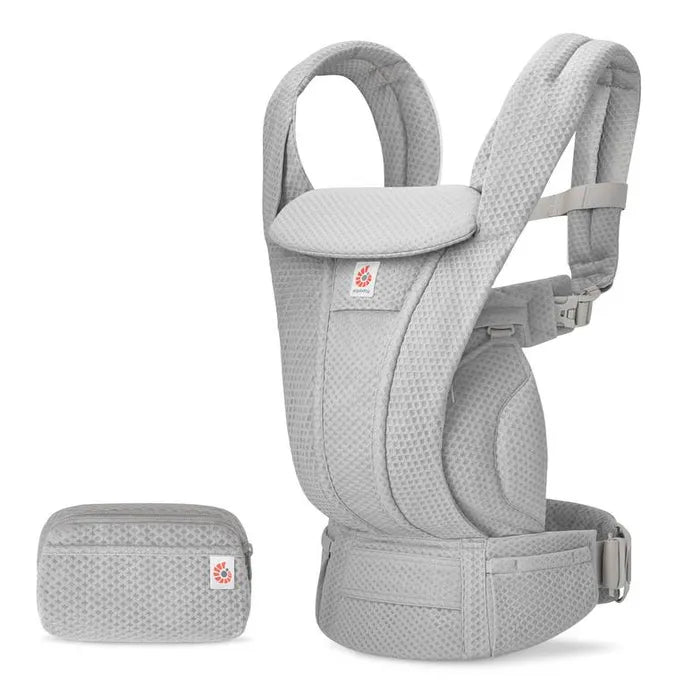 Ergobaby Omni Deluxe Mesh (pearl grey) , 4 farklı taşıma pozisyonlu ergonomik kanguru , 0-4 yaş yeni doğan ve küçük çocuklar için