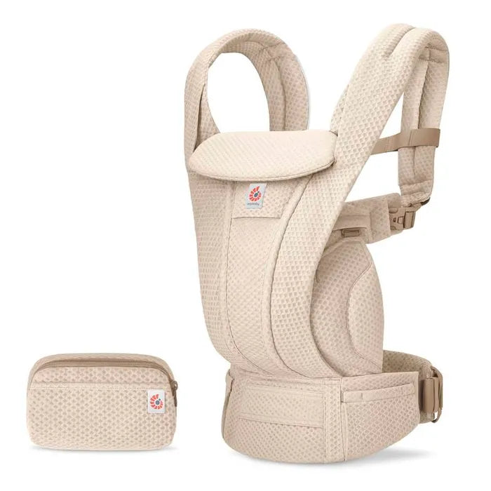 Ergobaby Omni Deluxe Mesh (natural beige) , 4 farklı taşıma pozisyonlu ergonomik kanguru , 0-4 yaş yeni doğan ve küçük çocuklar için