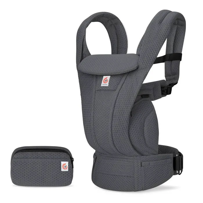 Ergobaby Omni Deluxe Mesh (graphite grey) , 4 farklı taşıma pozisyonlu ergonomik kanguru , 0-4 yaş yeni doğan ve küçük çocuklar için