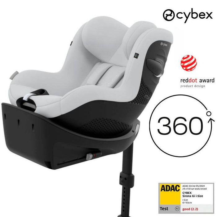 (mayıs 2025 teslim) Cybex Sirona Gi isize (fog grey) </br> (360 derece dönen isofix bebek oto koltuğu 61-105 cm yaklaşık 3 aydan 4 yaşa)