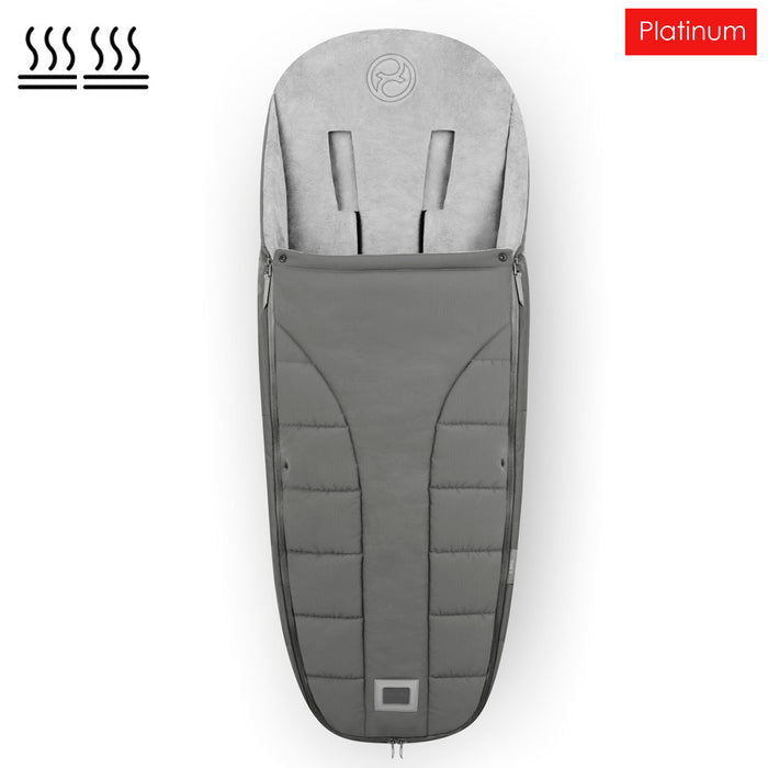 Cybex Platinum bebek arabası ayak tulumu <br> Tog 5 standardında ısıtma özelliği <br>(Cybex ve Bugaboo arabaları ile uyumlu)