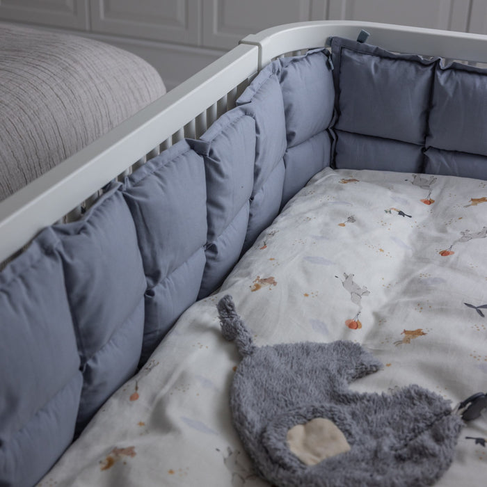Sebra kapok kenar koruyucu, Dusty Blue, yakın plan