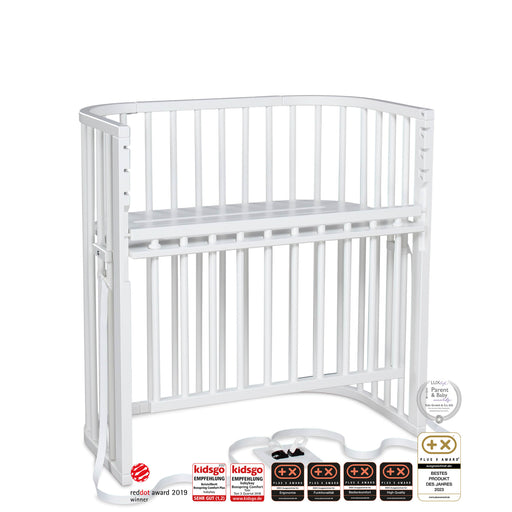 Babybay Boxspring Comfort Plus anne yanı beşik, beyaz