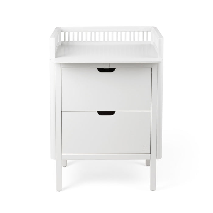 Sebra alt değiştirme komodini, Classic White