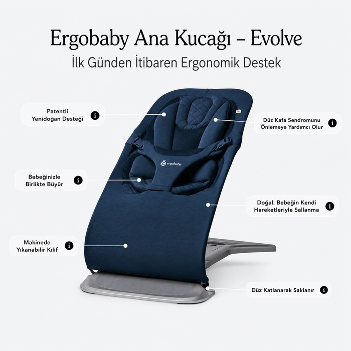 Ergobaby bouncer - Evolve (midnight blue)