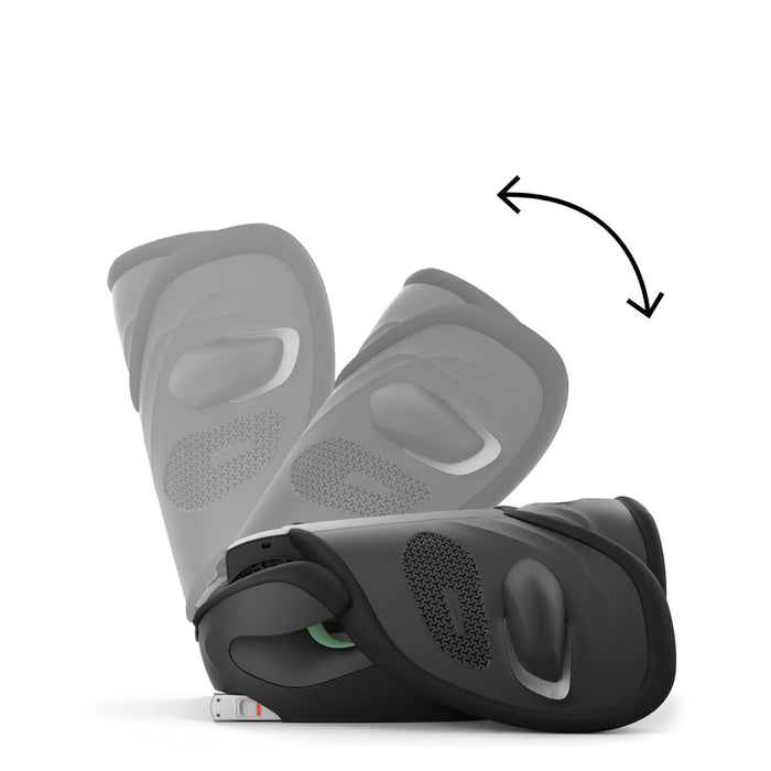 Cybex Solution G2 i-Fix Plus Moon Black, katlanmış hali