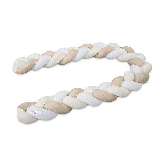 Babybay örgü yan koruma pedi, white/ivory/sand