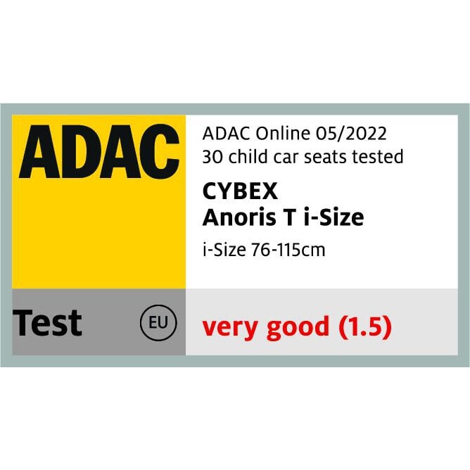 Cybex Anoris T i-Size — ADAC 2022 ödülü, çok iyi (1,5)