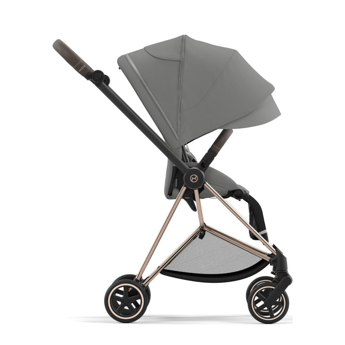 Cybex Mios Rosegold Mirage Grey — XXL tente ve güneşlik