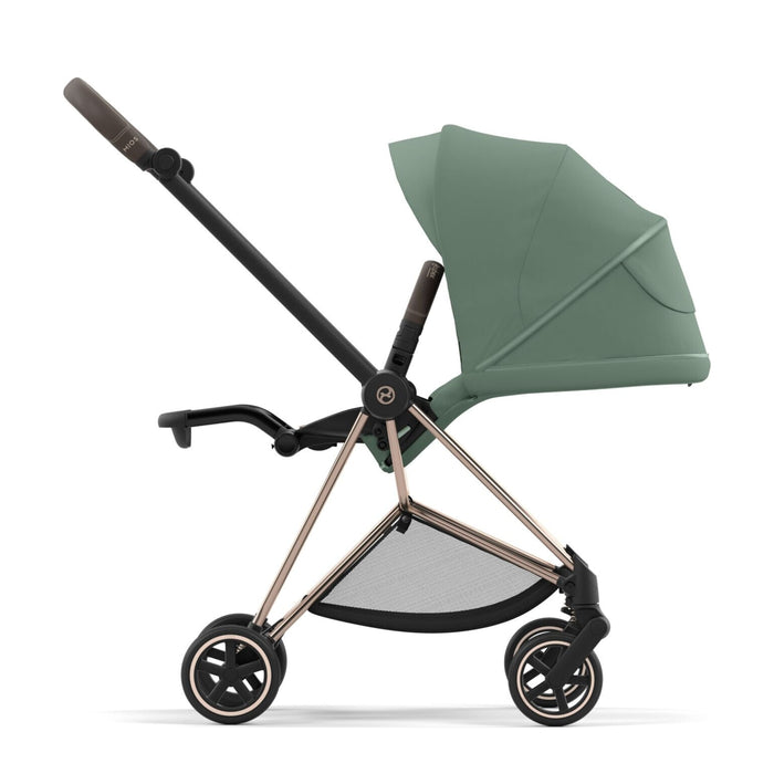 Cybex Mios Rosegold Leaf Green — ebeveyne dönük, yatış pozisyonu