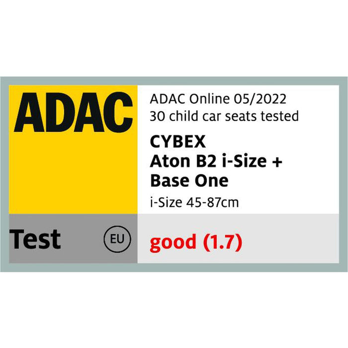 Cybex Aton B2 i-Size + Base One — ADAC testi, iyi (1,7)