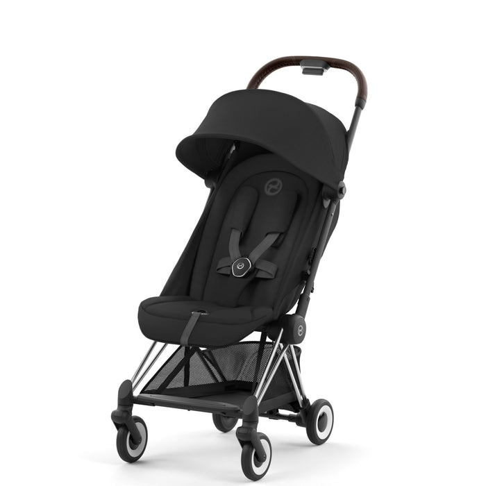 Cybex Coya Chrome Brown Sephia Black — 45 derece görünüm