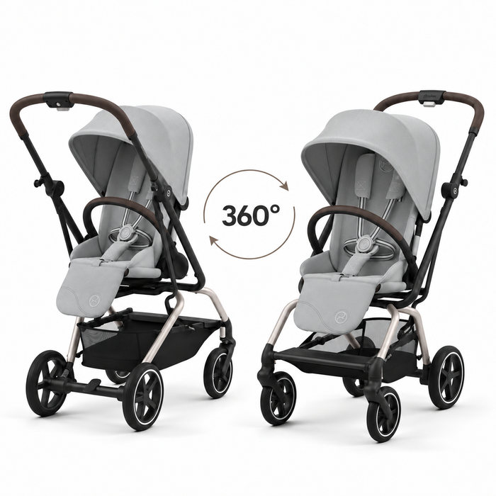 Cybex Eezy S Twist+2 Fog Grey 360 derece dönen oturma ünitesi
