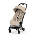 Cybex Coya Black Cozy Beige — 45 derece görünüm