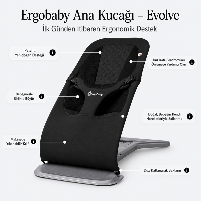Ergobaby bouncer - Evolve (onyx black)