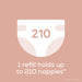 Angelcare oktagonal yedek kaset — 6'lı — detay
