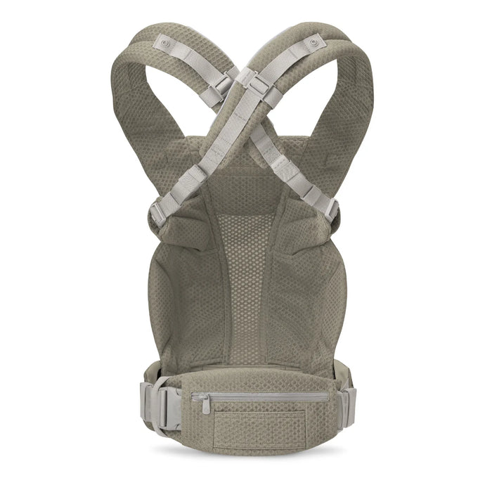 Ergobaby Omni Deluxe Mesh (soft olive) , 4 farklı taşıma pozisyonlu ergonomik kanguru , 0-4 yaş yeni doğan ve küçük çocuklar için