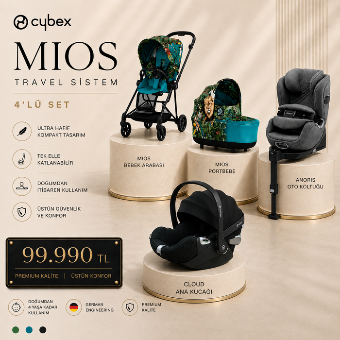 Cybex Mios Cloud Anoris avantajlı travel sistem