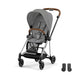 Cybex Mios Chrome Brown Mirage Grey bebek arabası — adaptör dahil