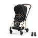 Cybex Mios Rosegold Sephia Black bebek arabası — adaptör dahil