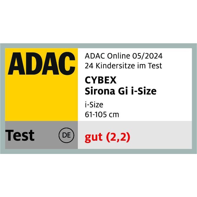 Cybex Sirona Gi i-Size ADAC / Stiftung Warentest ödülü