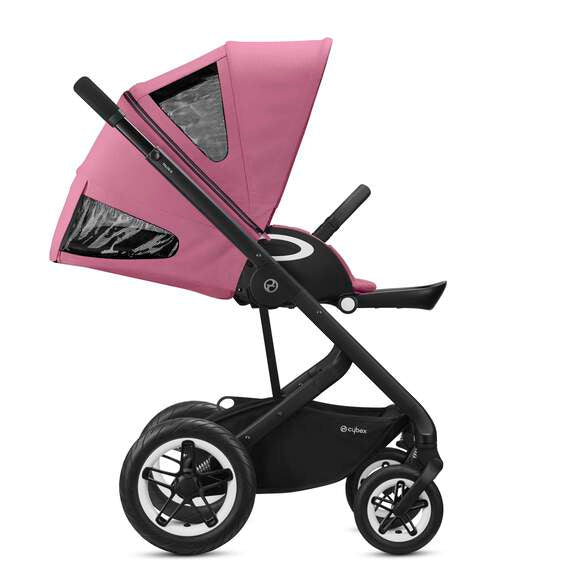 Cybex Talos S Lux (black-magnolia pink) <br> (konforlu bebek arabası)