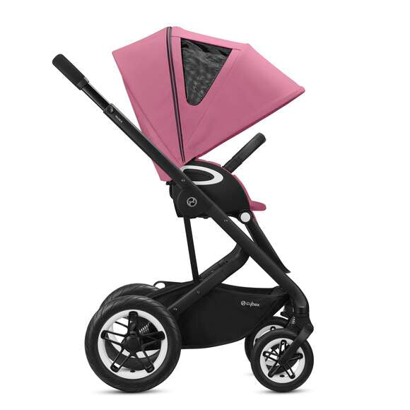 Cybex Talos S Lux (black-magnolia pink) <br> (konforlu bebek arabası)