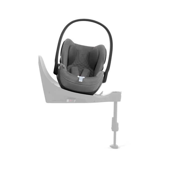 Cybex Cloud T i-Size Plus Mirage Grey — Base T'ye monteli görünüm