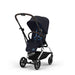 Cybex Eezy S Twist+2 360° bebek arabası — Dark Blue kumaş, Silver şasi