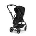 Cybex Eezy S Twist+2 360° bebek arabası — Magic Black kumaş, siyah şasi