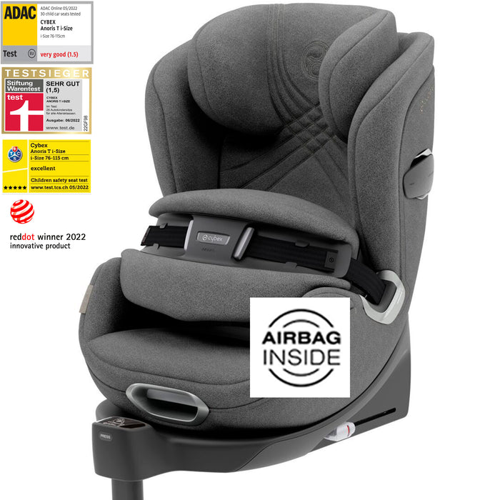 <p><u>Kısa süre için tanıtım kampanyası: %45 indirim </u></p> Cybex Anoris T i-size </br> Tüm zamanların en iyi Adac puanı</br>(Dünyanın ilk airbagli oto koltuğu) </br> 9-21 kg