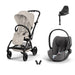 Cybex Eezy S Twist+2 Travel Sistem | Dune Grey & Cloud T Plus Bazalı Mirage Grey