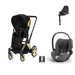 Cybex ePriam Travel Sistem | Jeremy Scott Wings & Cloud T Plus Bazalı Mirage Grey — adaptör dahil