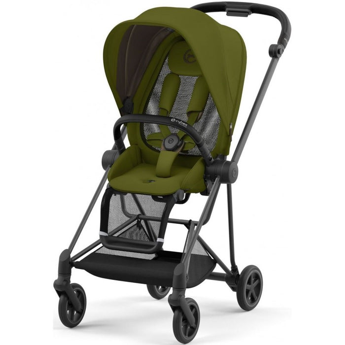 Cybex Mios Set (Matt black-khaki green) <br> (portbebe hediyeli)