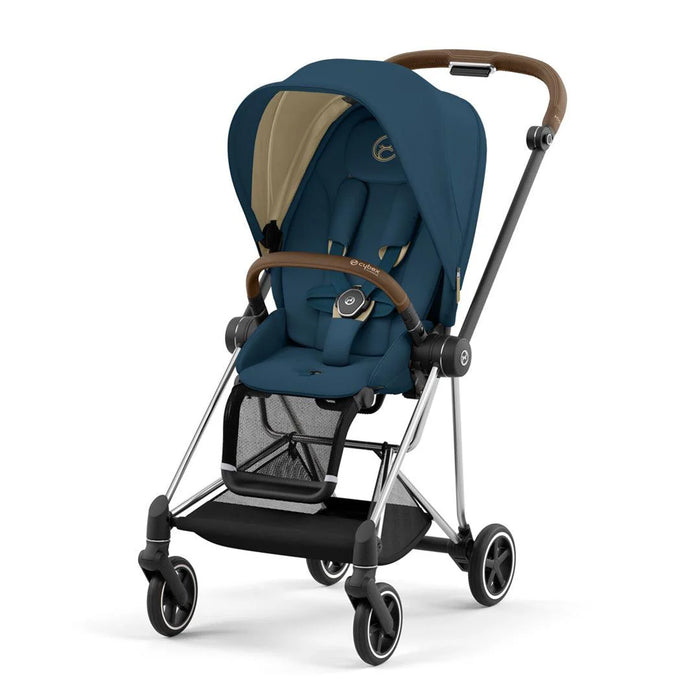 Cybex Mios (chrome brown-mountain blue) <br> (ikonik lüks bebek arabası)