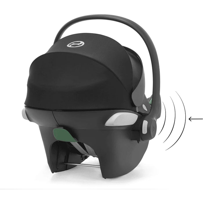 Cybex Aton B2 i-Size Volcano Black — kanopi detayı