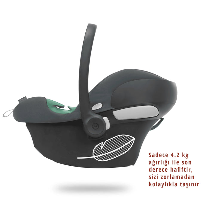 Cybex Aton B2 isize (volcano black)<br> (Adac ödüllü bebek puset ana kucağı 0-13 kg)