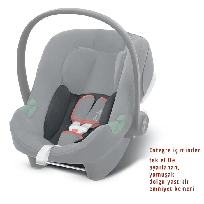 Cybex Aton B2 isize (volcano black)<br> (Adac ödüllü bebek puset ana kucağı 0-13 kg)